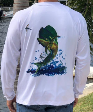 SPF 50 Honu Fishing Shirt Large