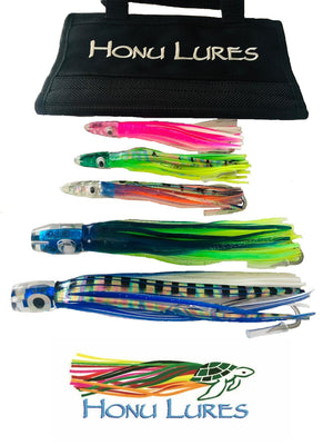 5 pc Honu Saltwater Trolling Lure Variety Set